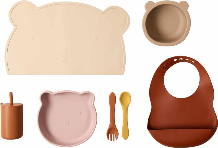 Esmée Set de vaisselle pour enfants en silicone