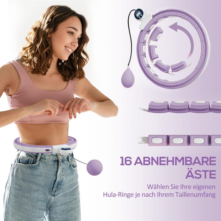 Immagine prodotto SportNow Hula Hoop Kunststoff, Metallsand Violett (1300 g)