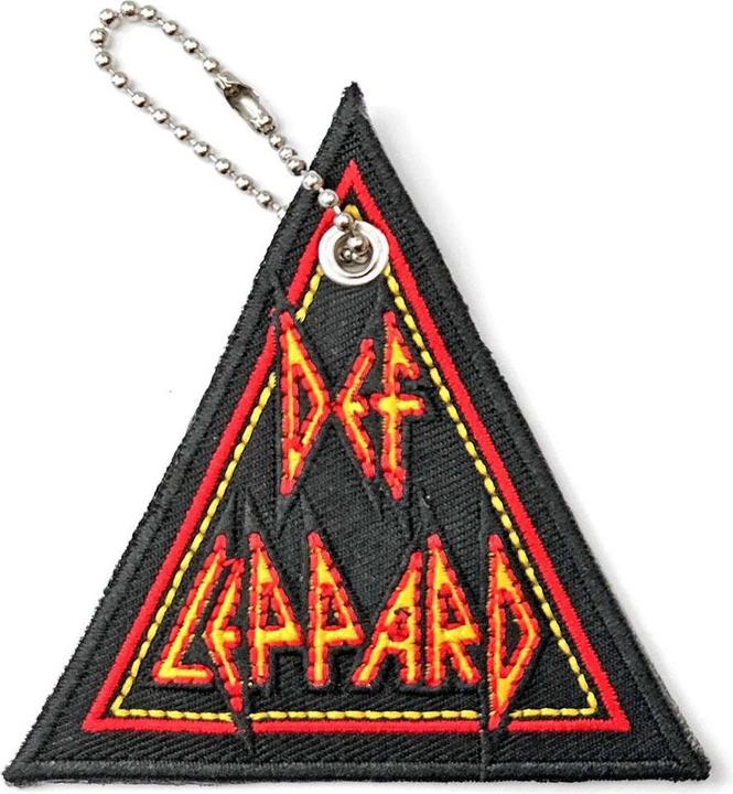 Immagine prodotto Def Leppard Portachiavi Tri-Logo con patch bifacciale