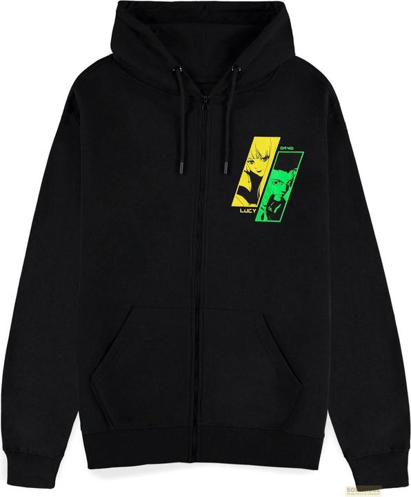 Difuzed CyberPunk: Edgerunners - Felpa con cappuccio con zip sul petto - M (M)