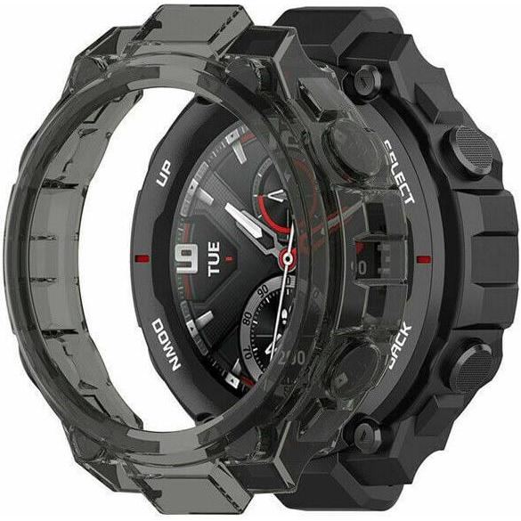 Strap-it TPU-Hülle (Silikon, T-Rex), Uhrenarmband, Schwarz