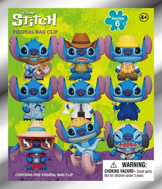 Immagine prodotto Monogram Int. Etichette per borse Lilo & Stitch 3D in PVC Serie 6 Display (24)