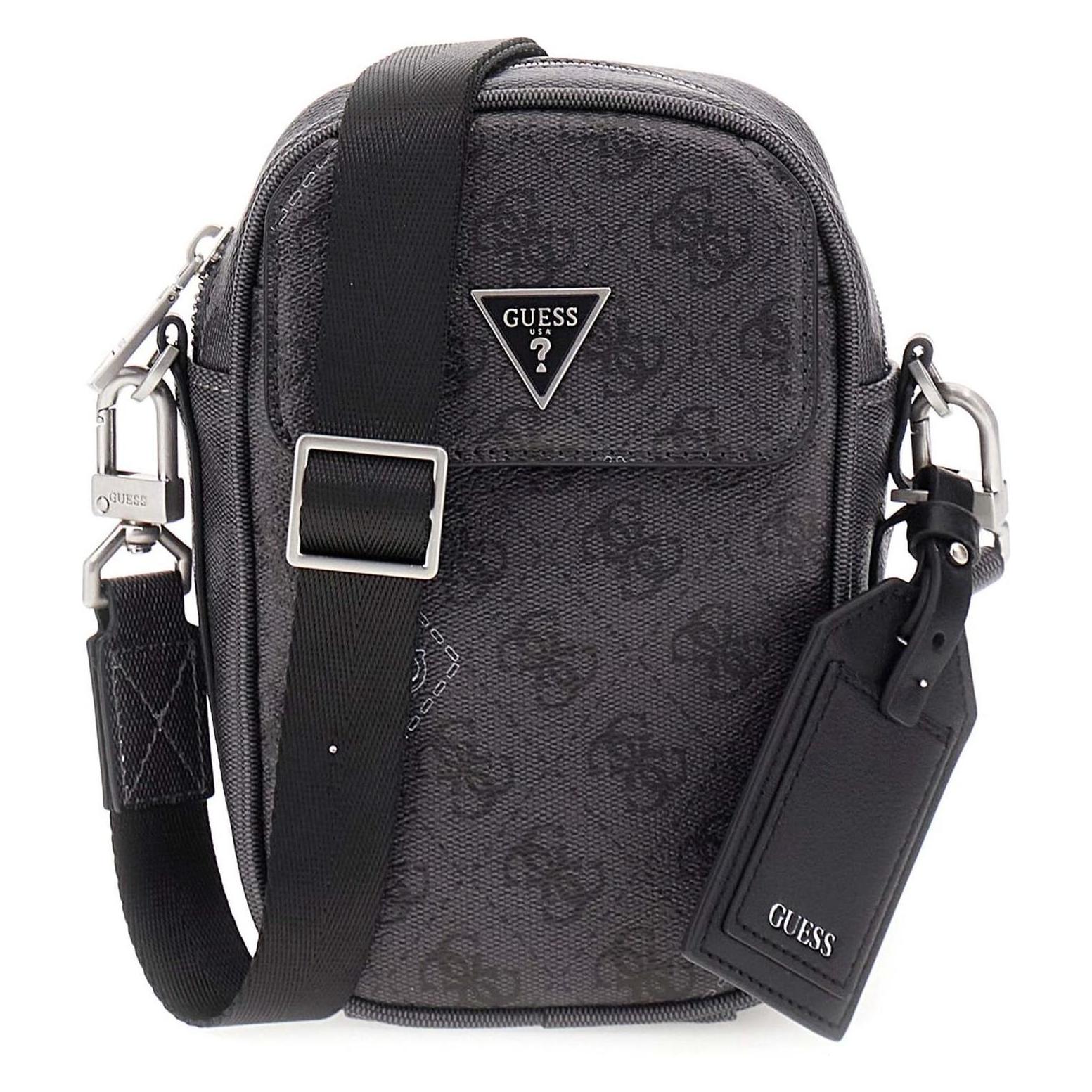Guess, Herren, Handtasche, Milano Crossbody Micro Bag, Grau