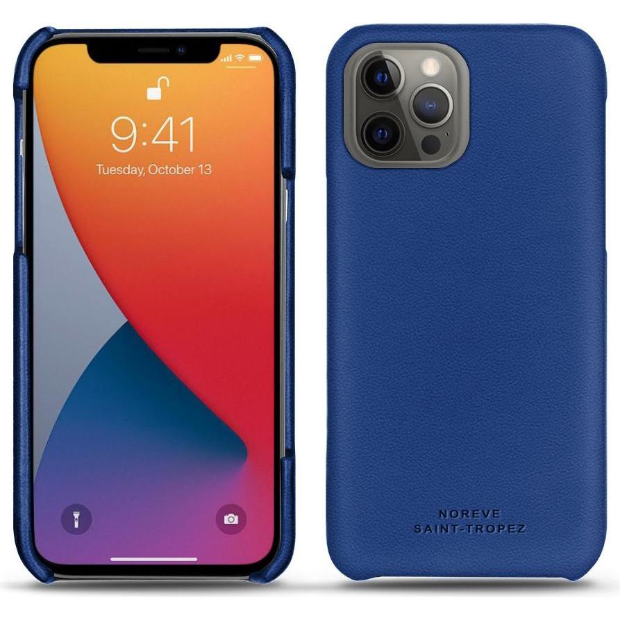 Noreve Lederschutzhülle (Apple iPhone 13 Pro), Smartphone Hülle, Blau
