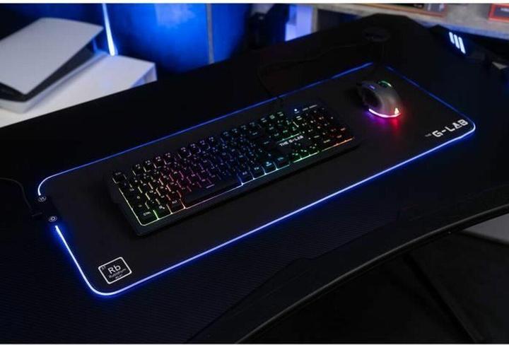 Produktbild The G-Lab Tapis de Souris compatible Rubidium RGB - XXL (Noir) (XXL)