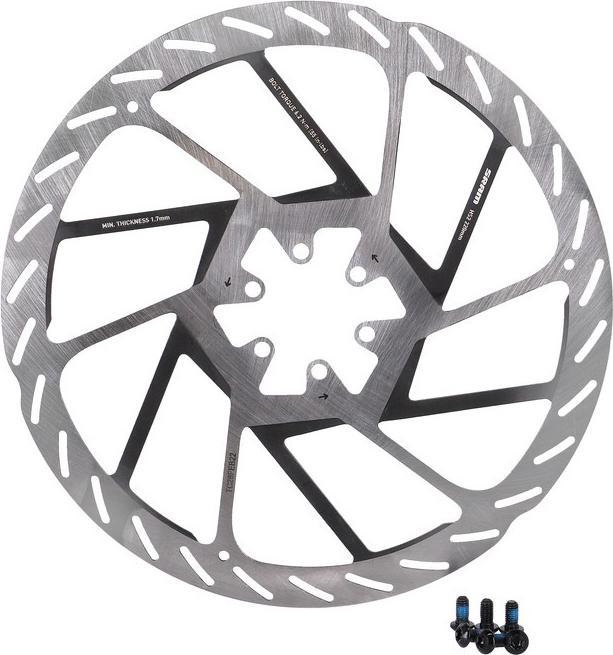 Actual product image Sram Rotor HS2 Rounded 6-bolt 220mm (220 mm)