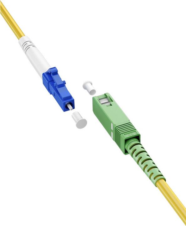 Image du produit Goobay Câble à fibre optique FTTH, monomode OS2 jaune, jaune simplex, 5 m (S/UTP, CAT6, 5 m)