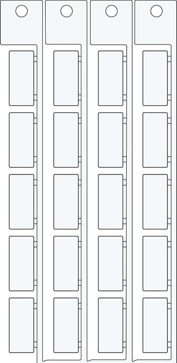 Brady SI KM-Komponentenkennzeichnung, 9 x 20