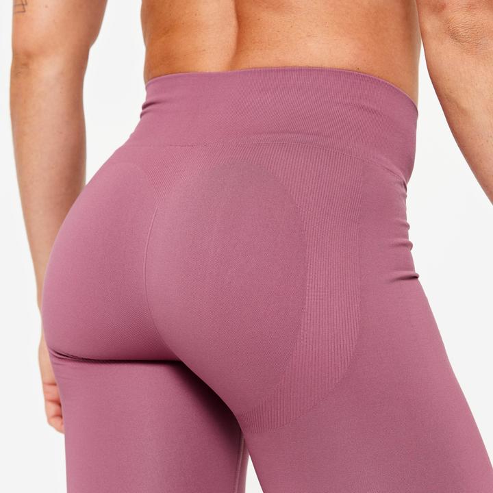 Image du produit Domyos leggings de sport femme taille haute push-up - violet (L)