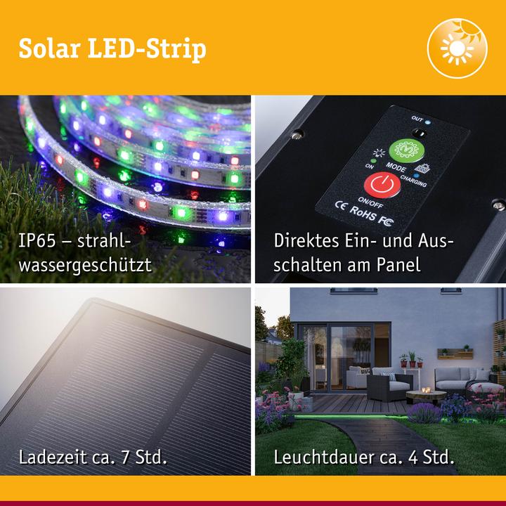 Actual product image Paulmann Solar Stripe (Multicoloured, 1000 cm, Indoor)