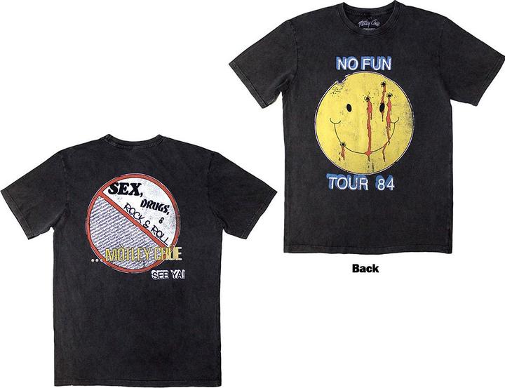 Produktbild Motley Crue No Fun Tour 84 Stone Wash (XL)