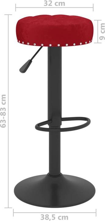 Actual product image vidaXL Barhocker