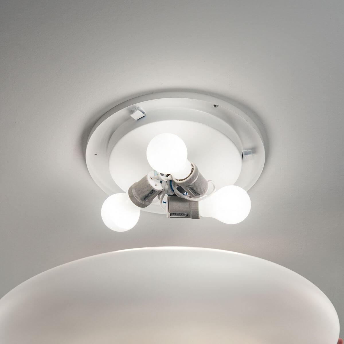 Thumbnail - Ideal lux, Wandleuchte + Deckenleuchte, SMARTIES Deckenleuchte E27 3-fach ⌀600mm dimmbar Weiss 032023 (E27)