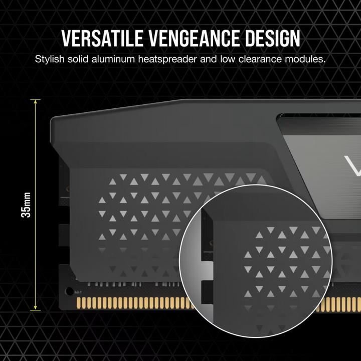 Produktbild Corsair DDR5, 6000MT/s 48GB 2x24GB DIMM, Unbuffered, 30-36-36-76, Std PMIC, AMD EXPO & Intel XMP, VENGEANCE (2 x 24GB, 4800 MHz, DDR5-RAM, DIMM)