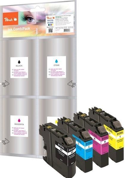 Image du produit Peach Encre Brother LC-125/7 XL BK, C, M, Y (C, CF, M, Y)