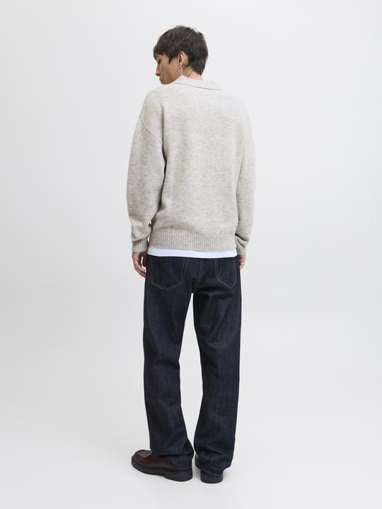 Actual product image Jack & Jones Jjsoho Ollie Knit Split Neck Ln (L)