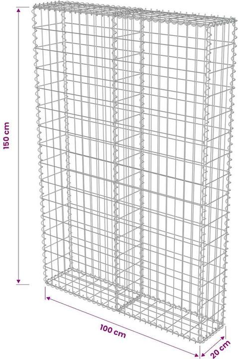 Produktbild vidaXL Gabionenwand