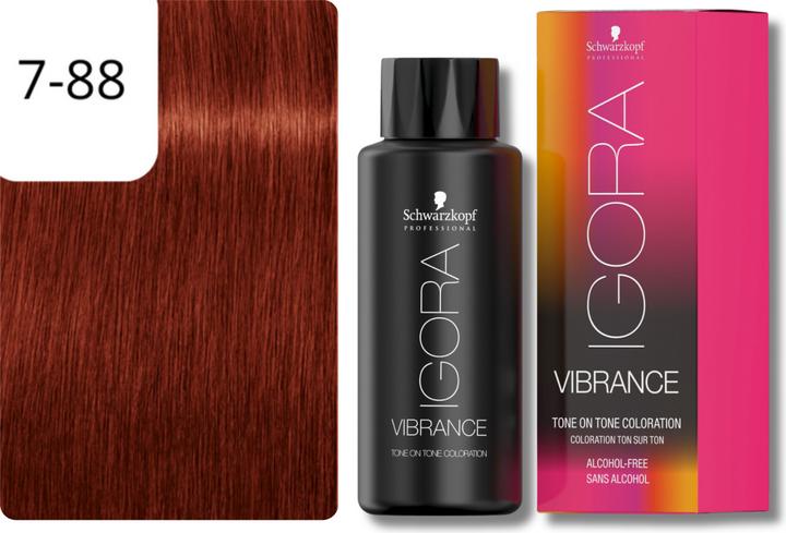 Image du produit Schwarzkopf Professional Coloration pour cheveux IGORA Vibrance NOUVEAU (7-88 Blonde Moyenne Rouge Extra Rouge Extra)