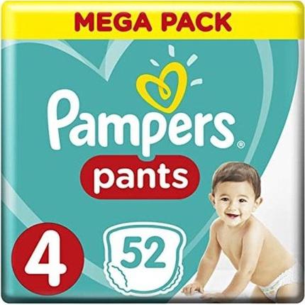 Productafbeelding Pampers Inlegluiers (Gr. 4, Verplaatsbaar pakket, 52 Pcs.)