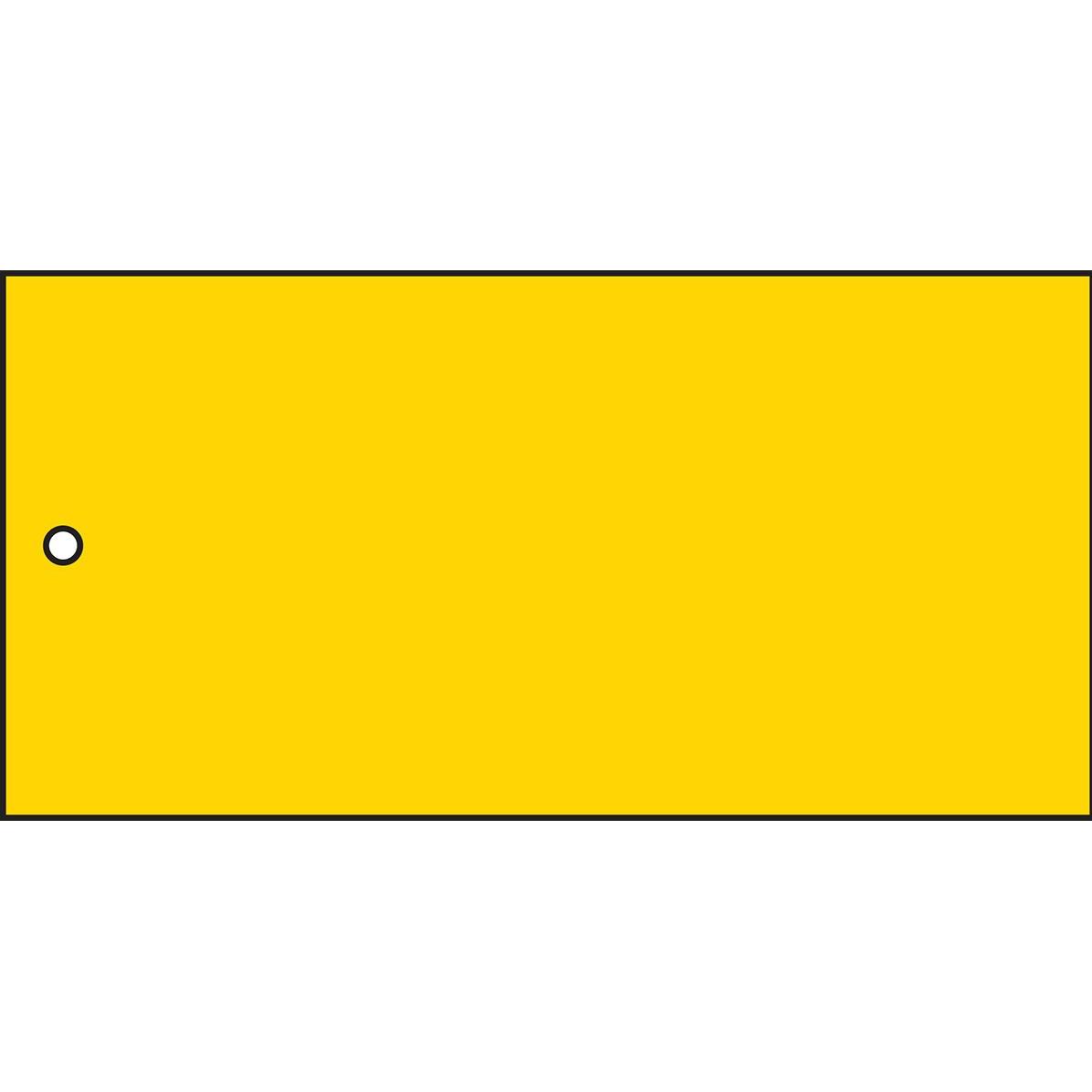 Brady Quality & Material Control (TAG-F-BLANCO GEEL-75X150MM)