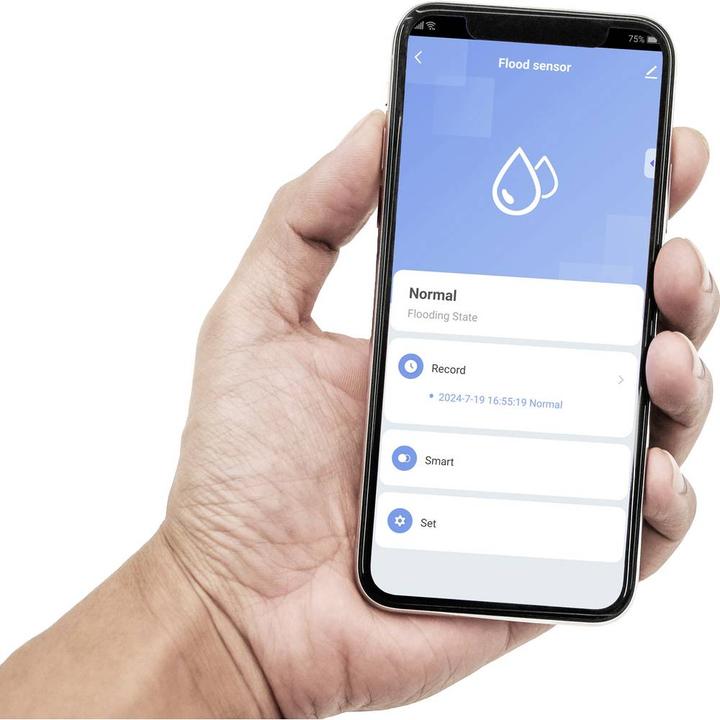 Produktbild Sygonix SY-6515318 Funk-Wassermelder mit App-Steuerung batteriebetrieben