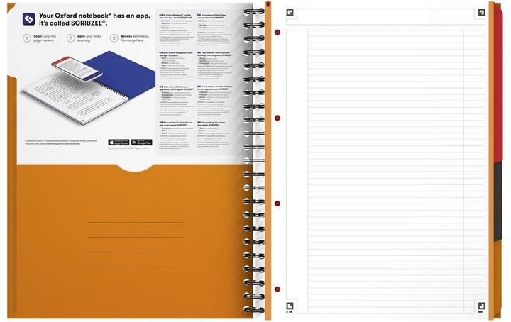 Image du produit Oxford Bloc-notes Filingbook (A4+, À rayures, Couverture rigide)