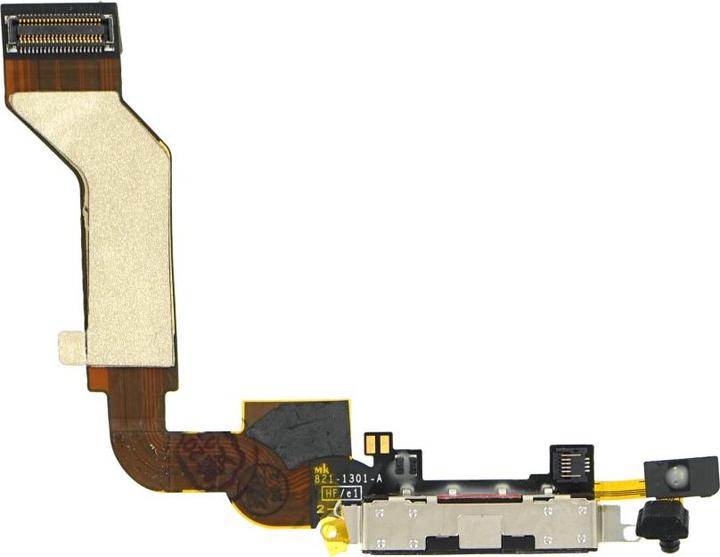 Image du produit OEM Connecteur système + FlexCable iPhone 4s noir (iPhone 4S)