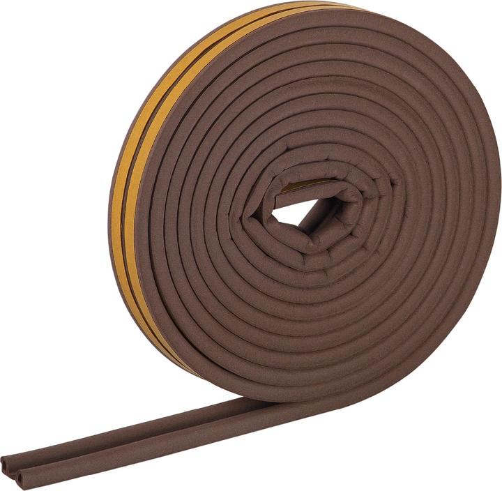 Helpmate Türdichtung, selbstklebendes P-Profil, 6 m, braun