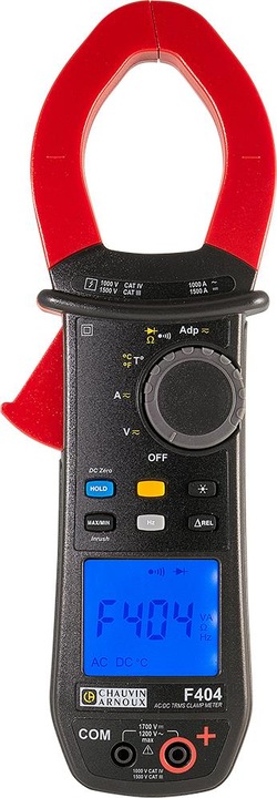 Chauvin Arnoux F404 Current clamp digital Splash-proof (IP54) CAT III 1500 V, CAT IV 1000V An (CAT IV 1000V, CAT III)