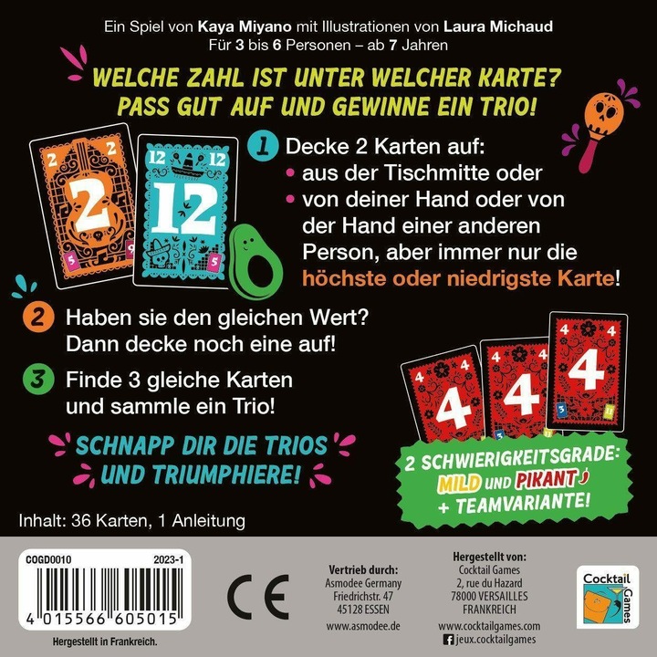 Productafbeelding Cocktail games Trio (Duits)