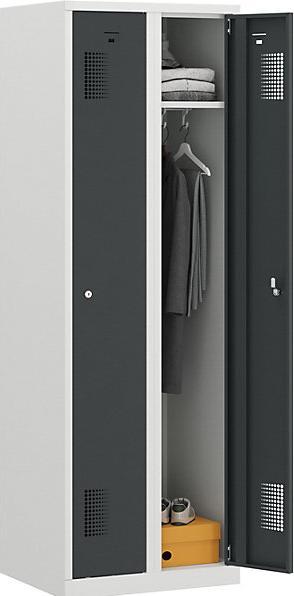 Produktbild eurokraft basic Garderobenschrank (60 cm, 180 cm)