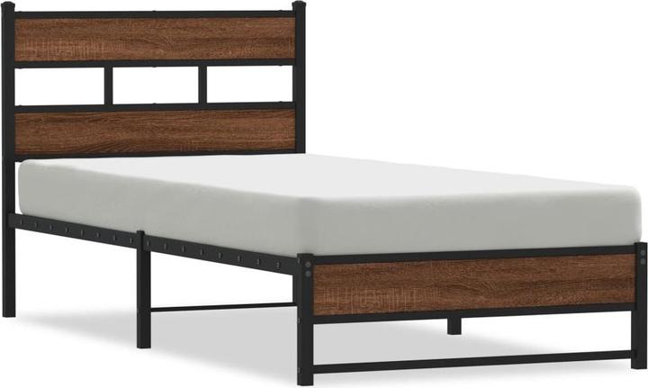 Image du produit vidaXL Lit métallique Lit sommier à lattes Lit simple Cadre de lit sans matelas 90x190cm (90 x 190 cm)