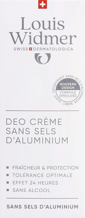 Actual product image Widmer Louis Deo Creme ohne Aluminiumsalze parfumiert 40 ml (Crème, 40 ml)