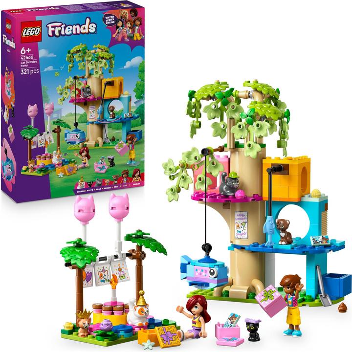 Image du produit LEGO Katzengeburtstagsparty & Baumhaus (LEGO Friends)