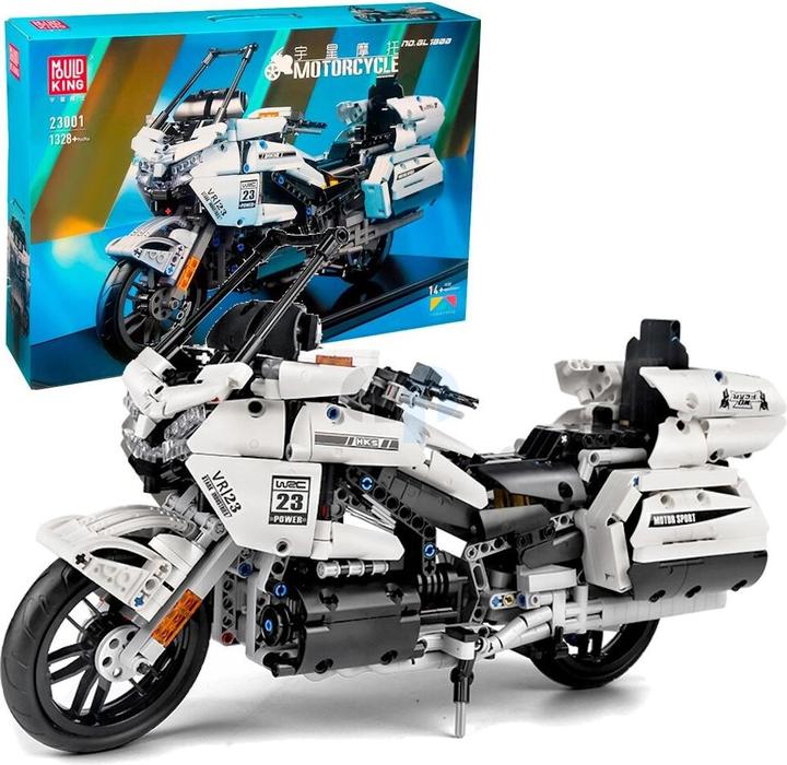 Actual product image Mould King 23001 - Gold Wing Motorcycle (1328 pieces)