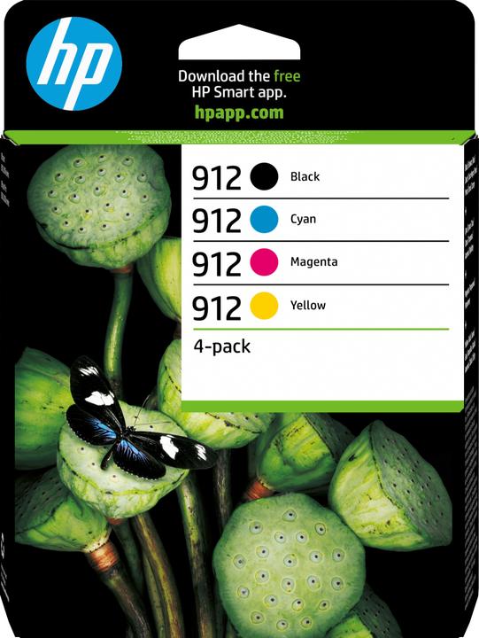 Actual product image HP 912 4-pack (M, C, Y, FC)