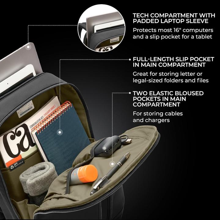 Actual product image Briggs & Riley Here There Anywhere Slim Expandable Backpack