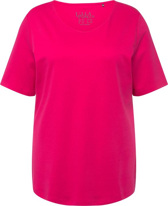 Immagine prodotto Ulla Popken Maglia aderente con davanti doppio, scollo a girocollo e mezze maniche (56)