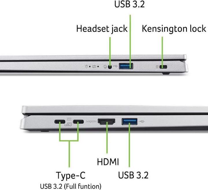 Actual product image Acer Aspire Go 15 (15.60", Intel Core i7-13620H, 32 GB, 1000 GB, DE)