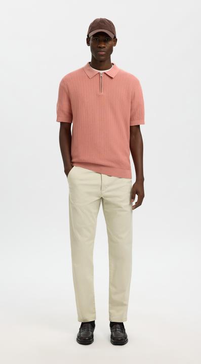 Produktbild Selected Slhcran Ss Knit Structure Zip Polo Noos (M)