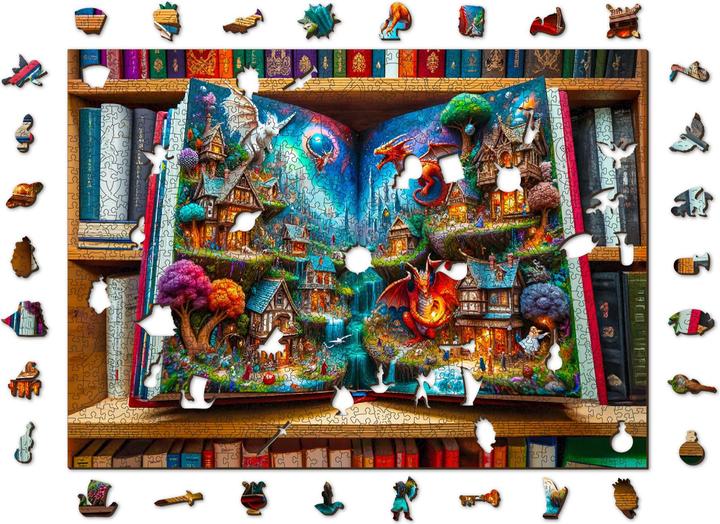 Actual product image WoodenCity WOODEN CITY Wooden Puzzle 1000 Enchanted Tales Jigsaw Puzzle with unique shapes (1000 pieces)