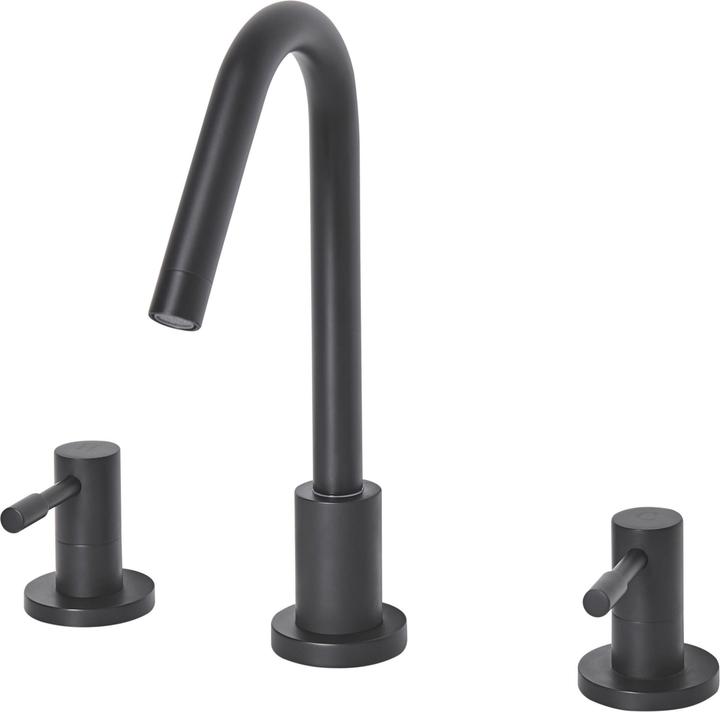 Image du produit Beliani Robinet 3 trous pour lavabo laiton noir KALAMBO