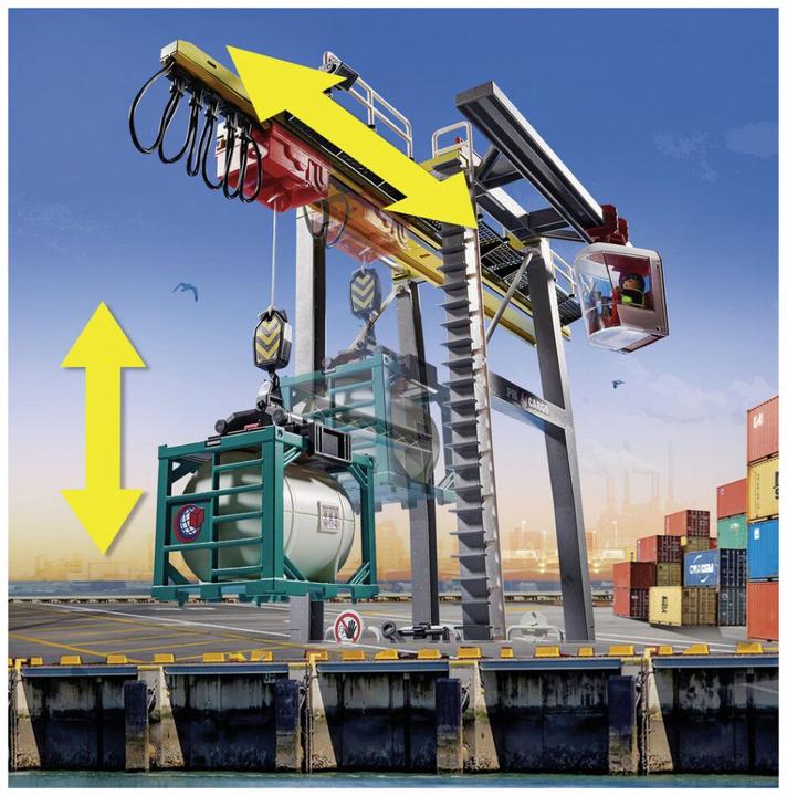 Actual product image Playmobil 70770 Gantry crane with containers (70770, Playmobil City Action)