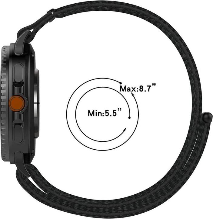 Produktbild Cover-Discount Samsung Galaxy Watch 8 - Nylon Stoff Band flexibel mit Klett (Nylon)