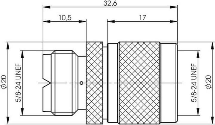Actual product image Telegärtner Coax adapter UHF jack