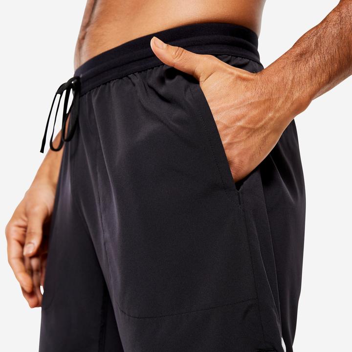 Image du produit Kimjaly Short homme avec slip intégré ultra-léger Hot Yoga - noir (S)