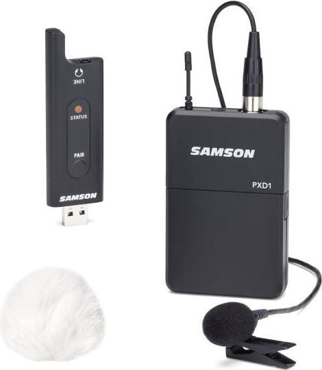 Produktbild Samson XPD2 Lavalier System mit Windschutz Weiss