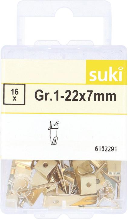 Produktbild Suki Wandhaken 22x7mm (16 Stk., 22 mm)