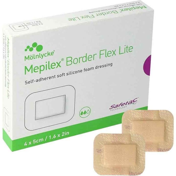 Mepilex Border Lite Silikonschaumverband 4 x 5 cm, 10 Stück (10 x)