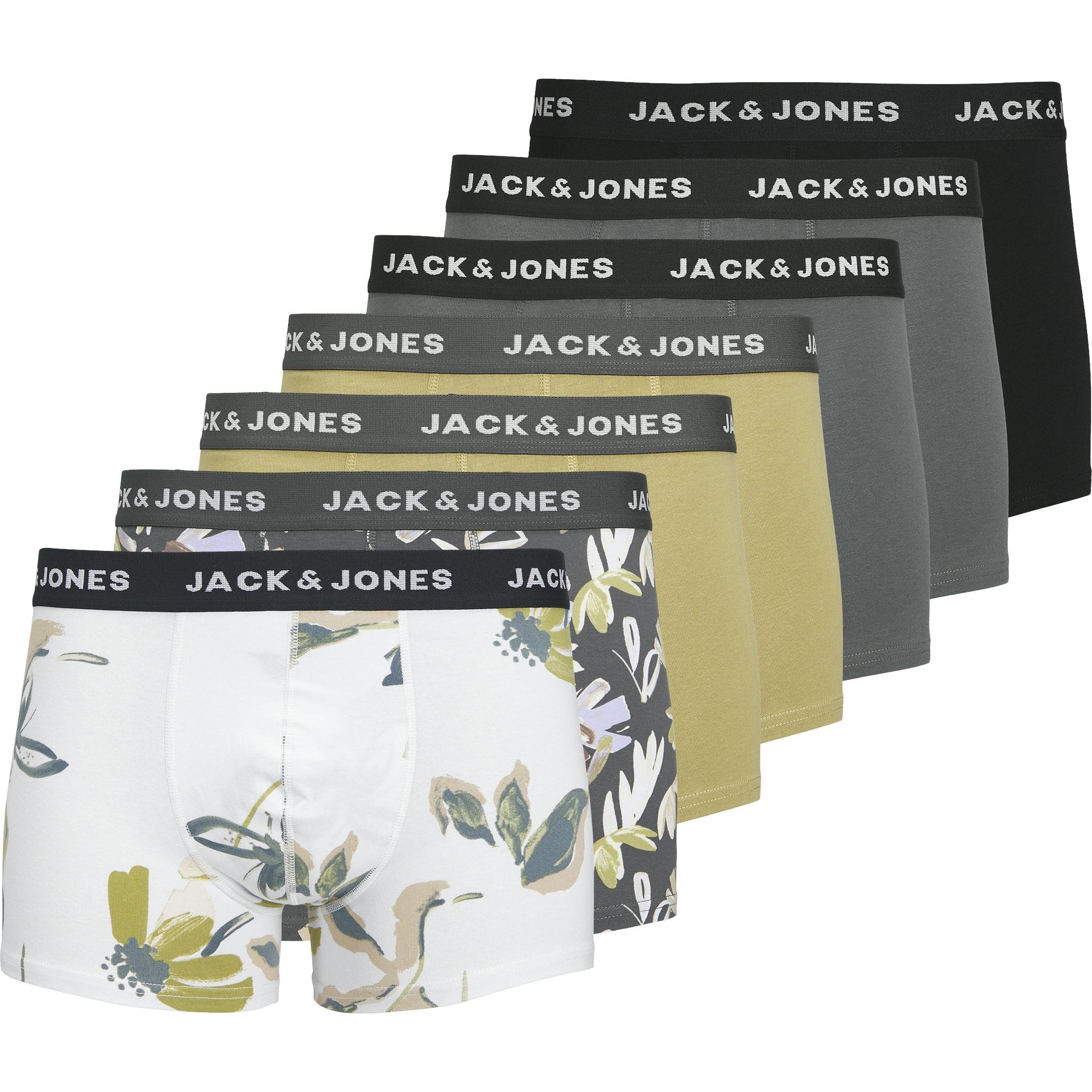 Jack & Jones, Herren, Unterhosen, 7er-pack Shorts Shorts, Mehrfarbig, (S, 7er Pack)
